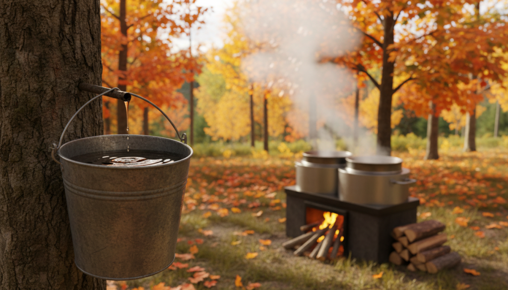 Herstellung von Ahornsirup