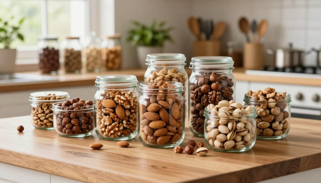 Lagerung von Nüssen